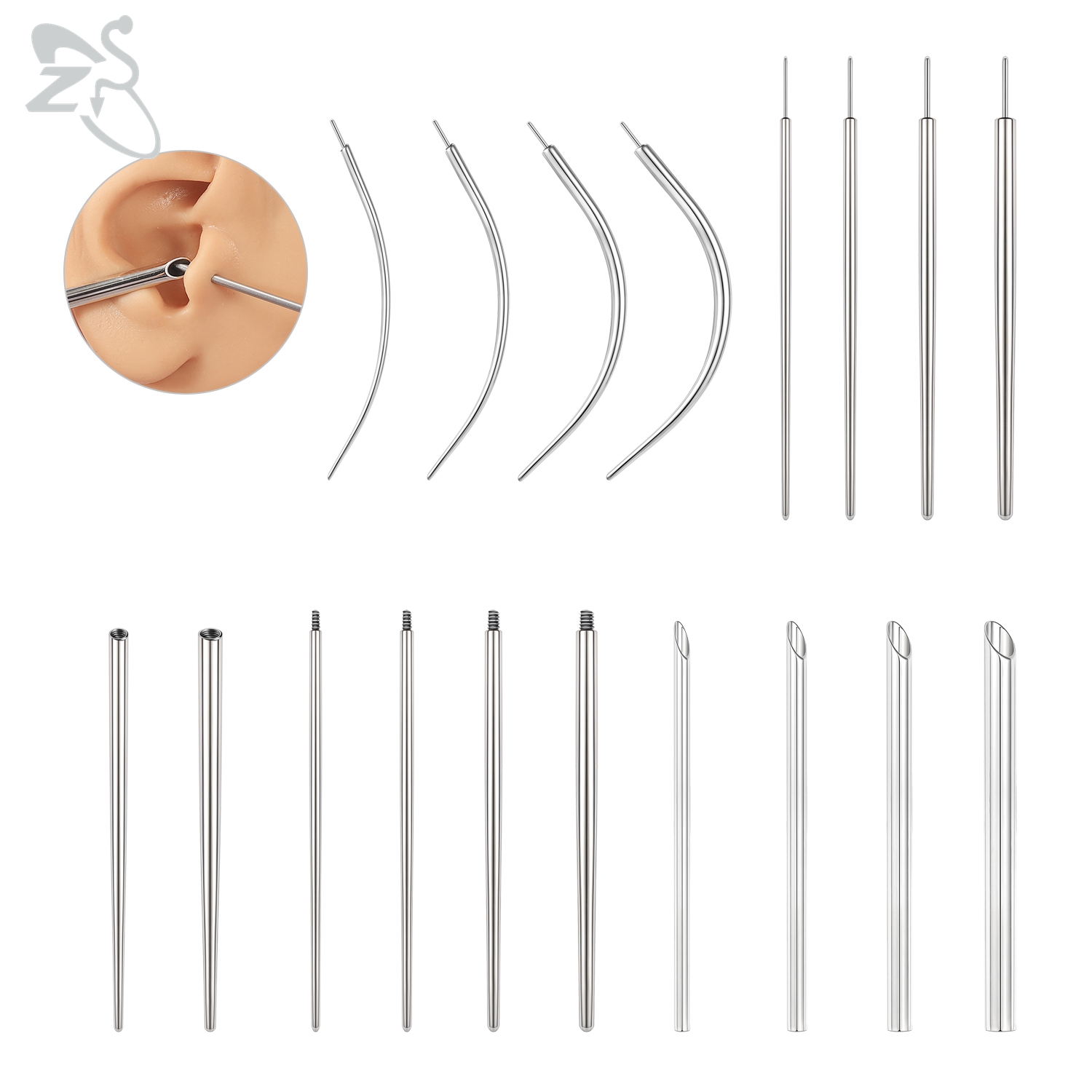 Zs Body Jewelry - ZS alat tindik Stainless Steel, 1