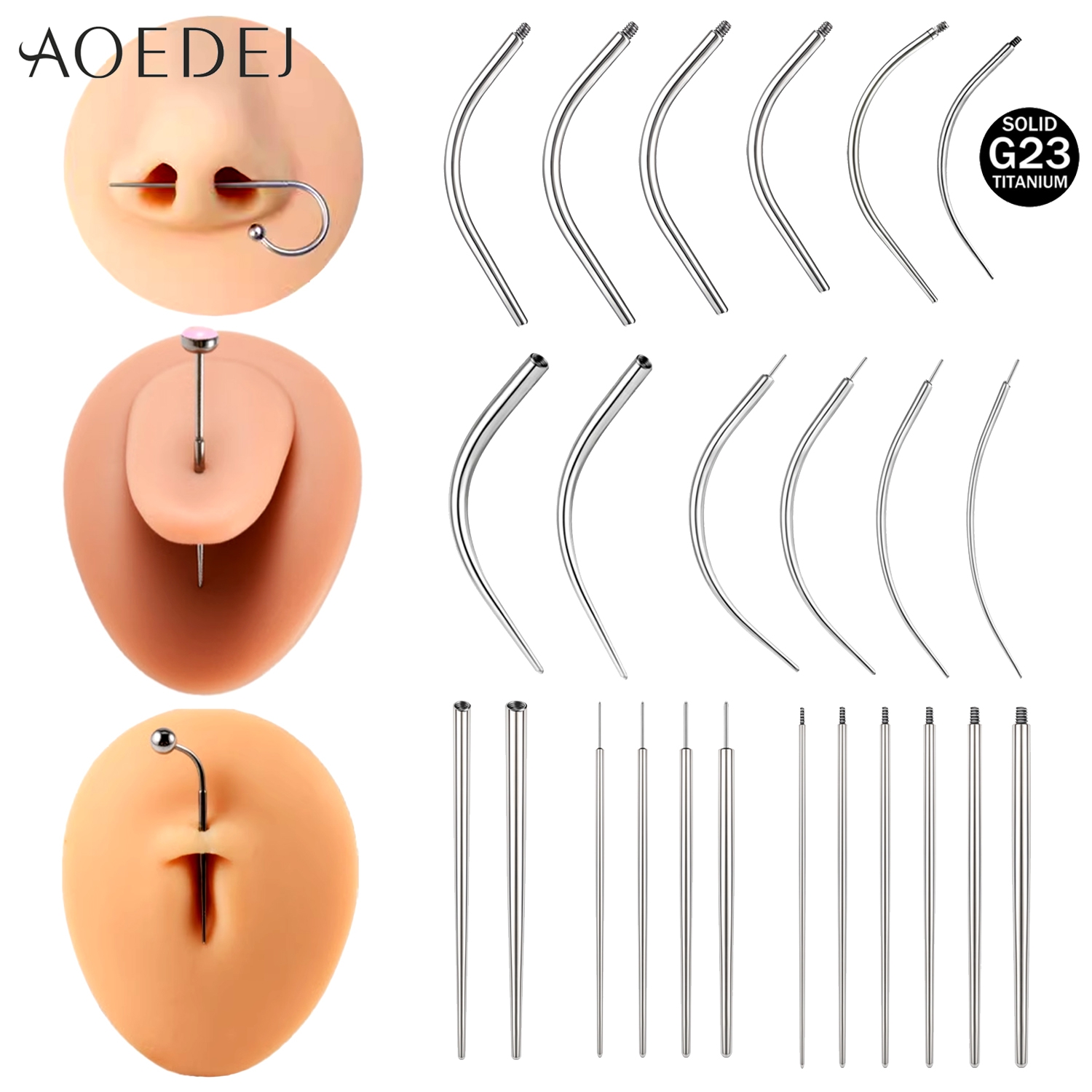 Zs Body Jewelry - AOEDEJ Kit tindik Titanium G23, 1