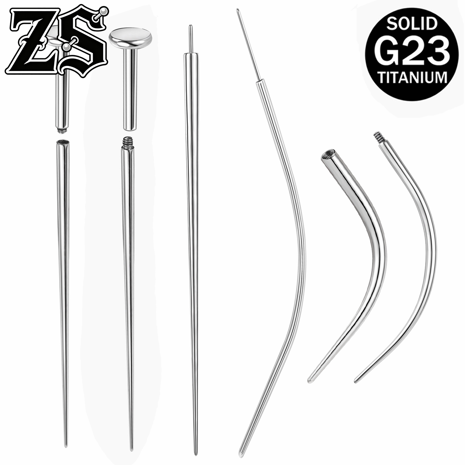 Zs Body Jewelry - ZS ASTM F136 Titanium Steel 1-10PCS/LOT