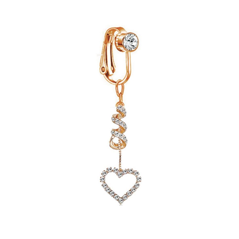 Body Jewelry Cartilage Earrings - Anting Klip Palsu untuk Pusar, Perhiasan