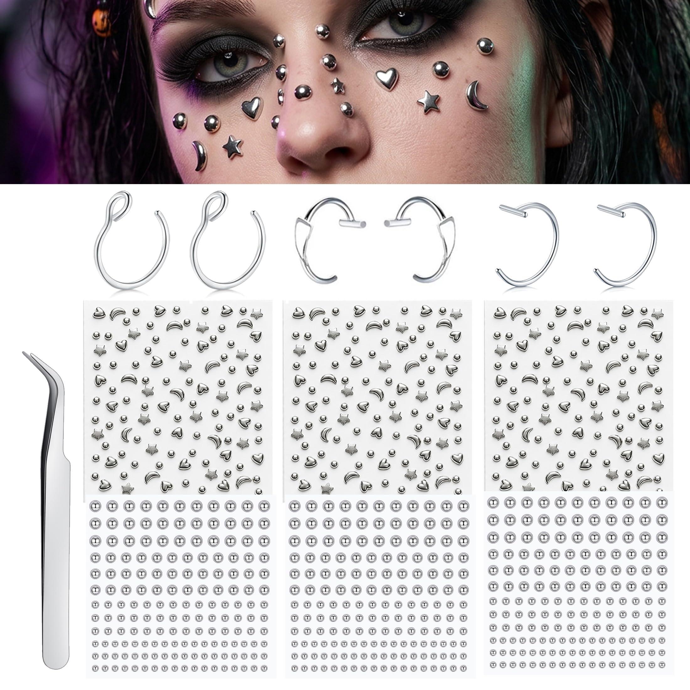 Body Jewelry Hoops - Piercing Palsu Bentuk Bola, Tempel di