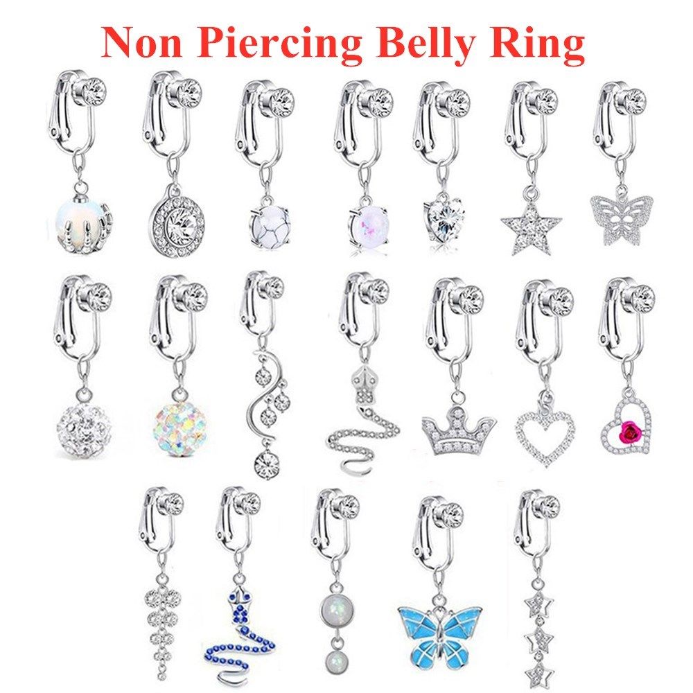 Body Jewelry Cartilage Earrings - Aksesori Pantai Anting Klip Tanpa Tindik