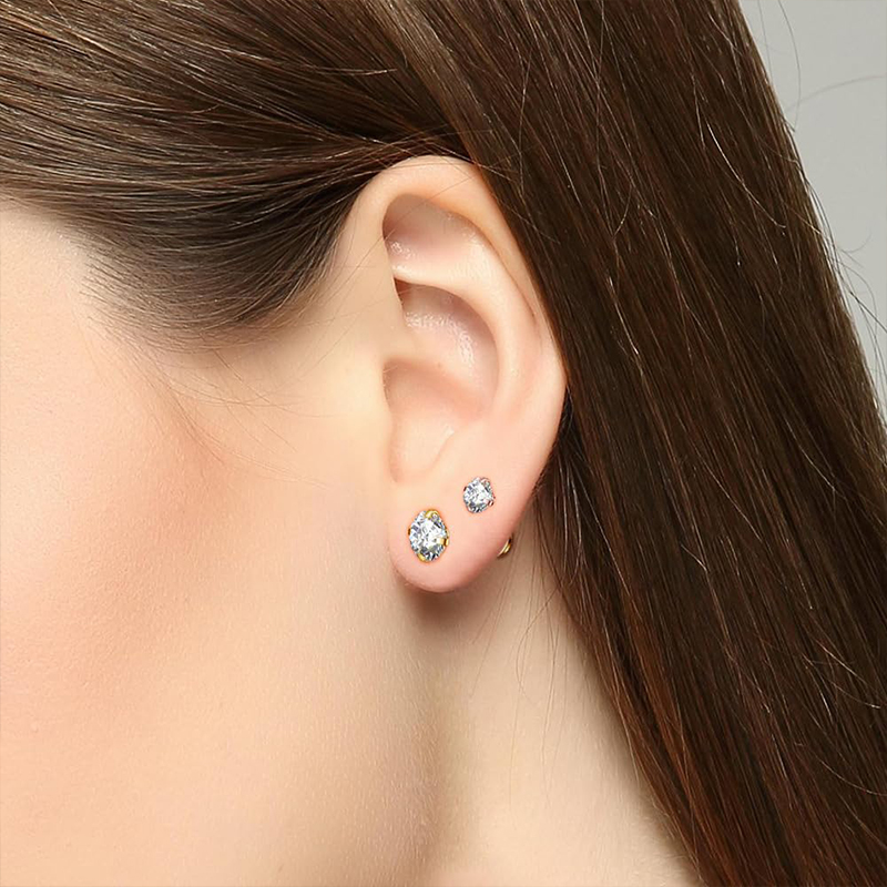 Anting-anting stud titanium 16 - Body Jewelry Cartilage Earrings ulasan dan harga
