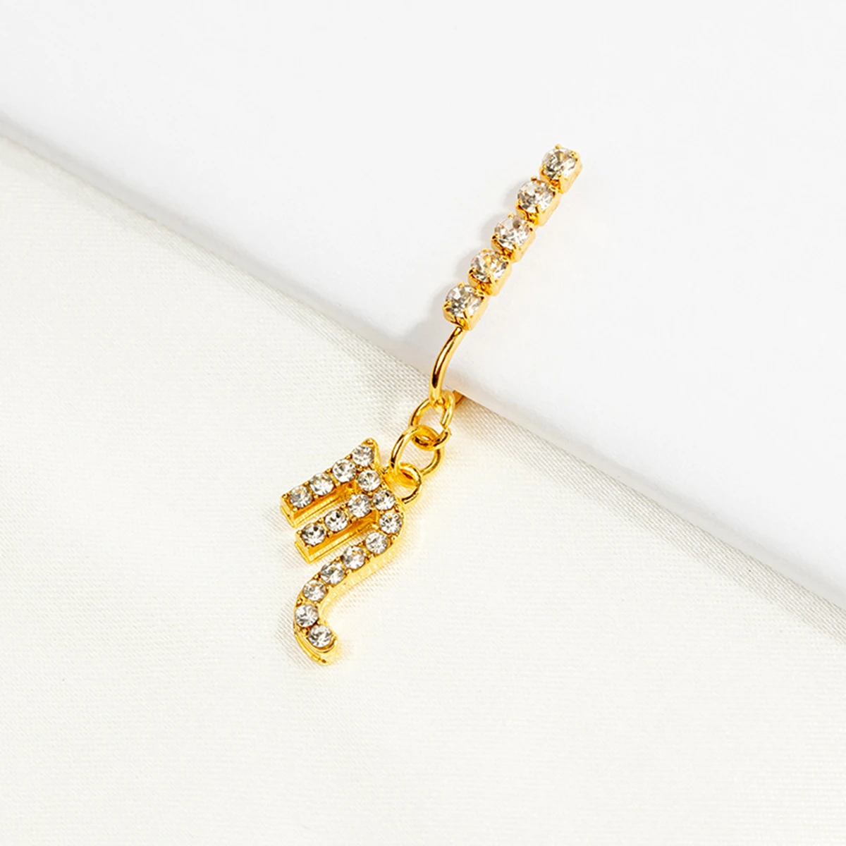 2 pak klip telinga logam zirko - Body Jewelry Cartilage Earrings ulasan dan harga