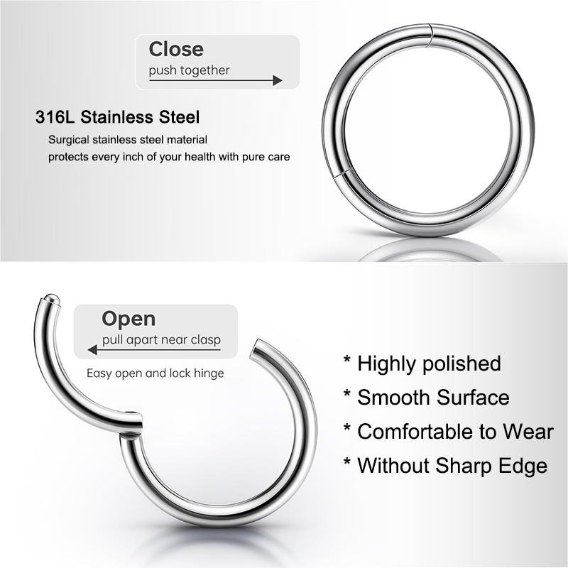 Cincin Telinga, Bibir, Tragus, - Body Jewelry Hoops ulasan dan harga