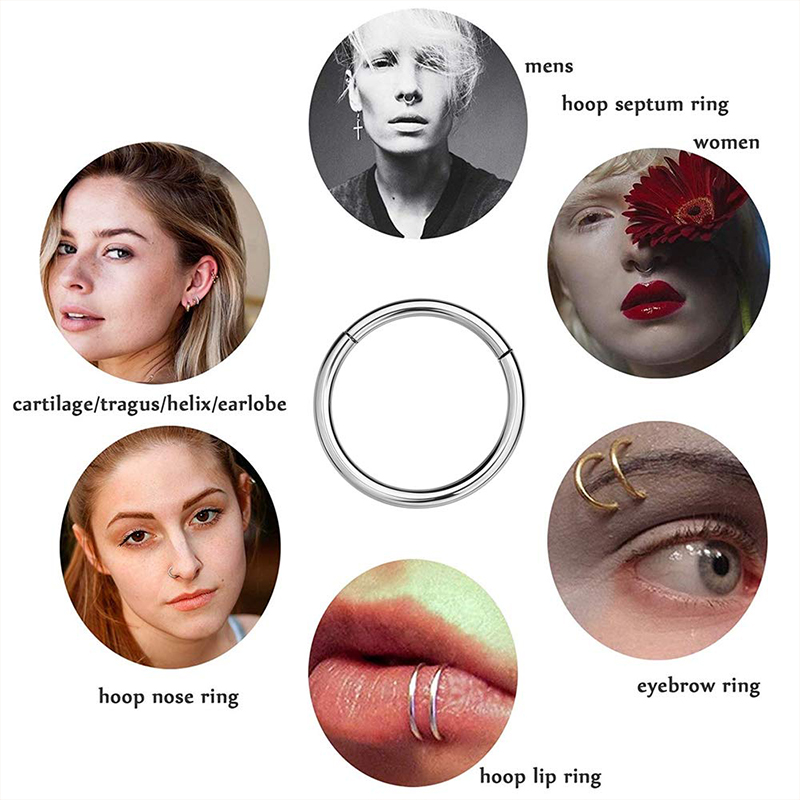 Cincin Telinga, Bibir, Tragus, - Body Jewelry Hoops ulasan dan harga