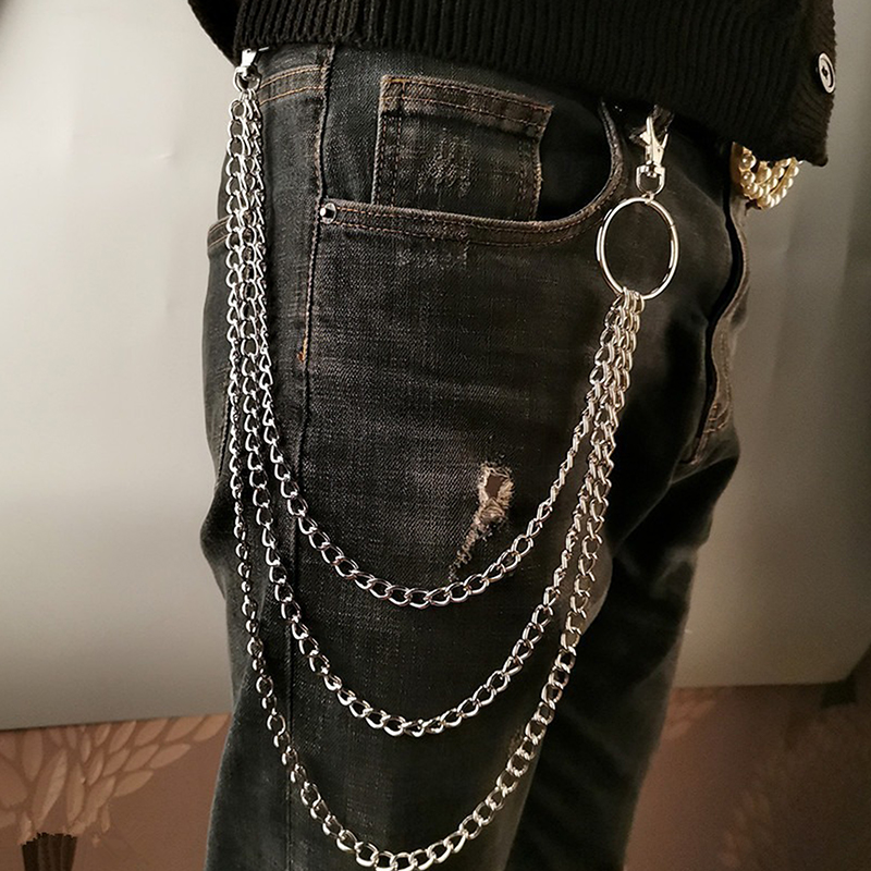 ★ ▲ Celana Panjang Punk Hip-ho - Body Jewelry Waist ulasan dan harga