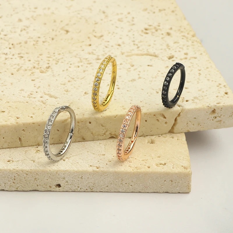 Cincin Hidung CZ Bening 16G, C - Body Jewelry Cartilage Earrings ulasan dan harga