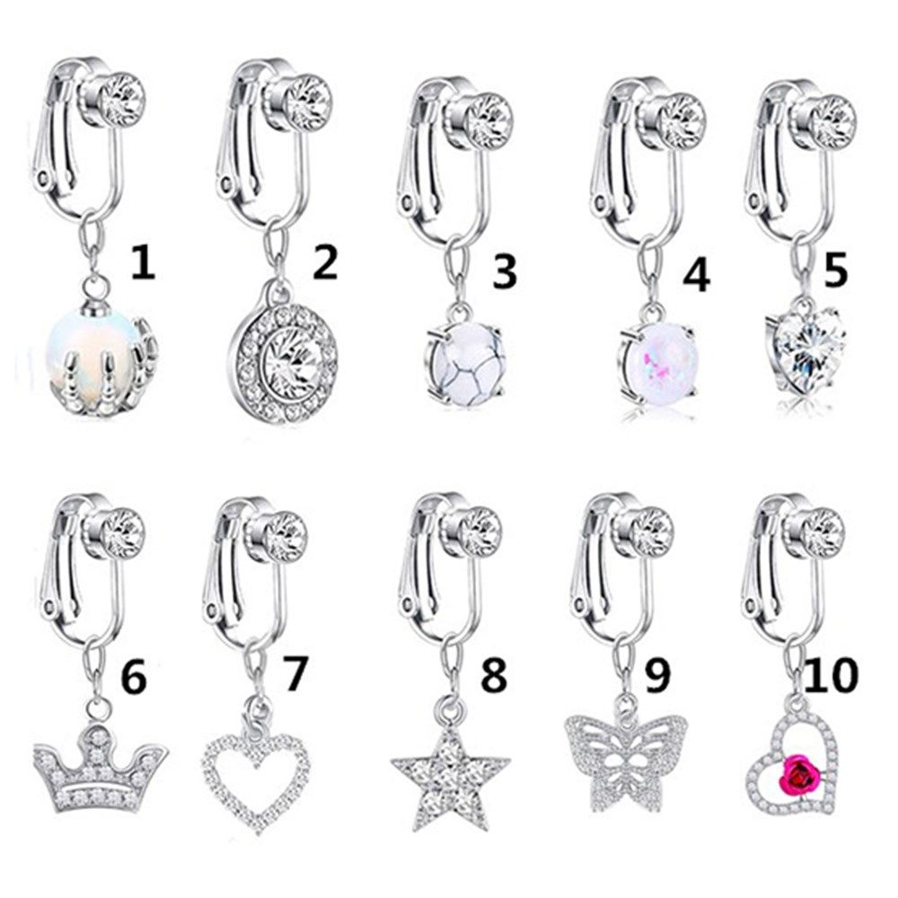 Aksesori Klip Pada Anting Klip - Body Jewelry Cartilage Earrings ulasan dan harga