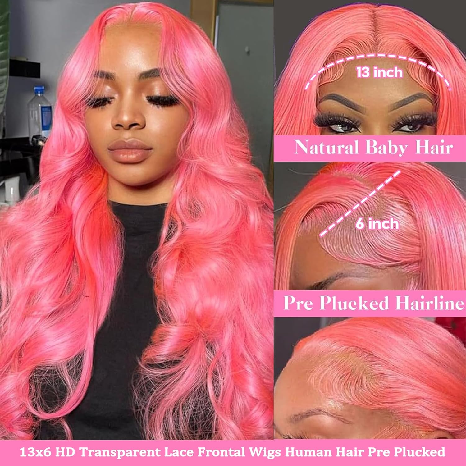 Wig rambut manusia gelombang b - Body Jewelry Underwear ulasan dan harga