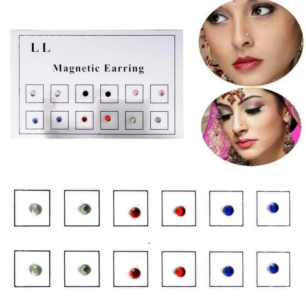 12 buah/kartu palsu penipu Mag - Body Jewelry Cartilage Earrings ulasan dan harga