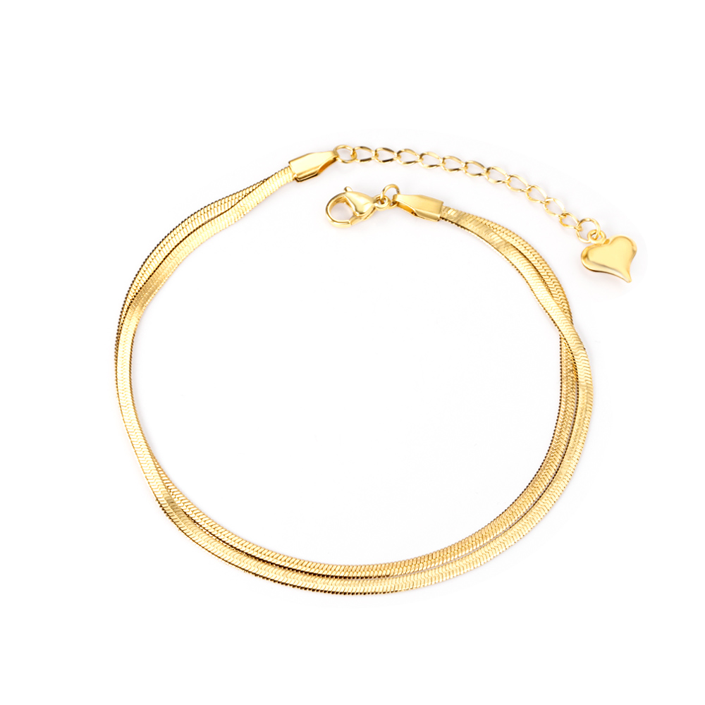 LUXUSTEEL Fashion Double Datar - Body Jewelry Leg Chain ulasan dan harga