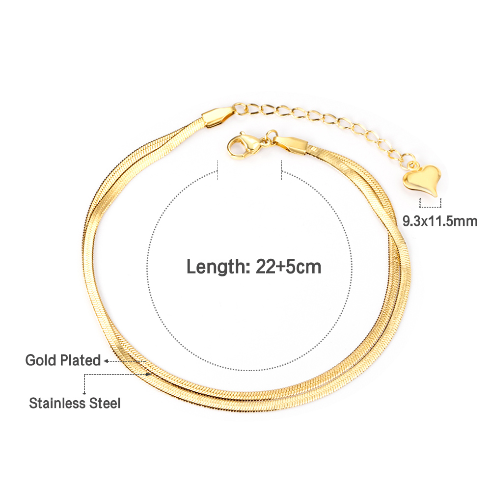 LUXUSTEEL Fashion Double Datar - Body Jewelry Leg Chain ulasan dan harga