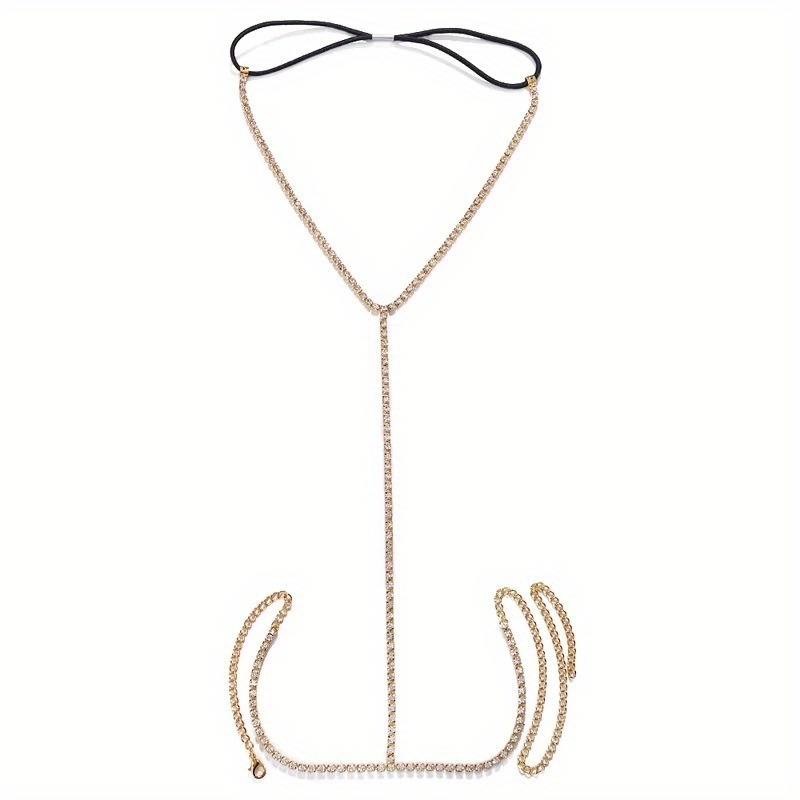 1 buah rantai kaki berlian imi - Body Jewelry Leg Chain ulasan dan harga