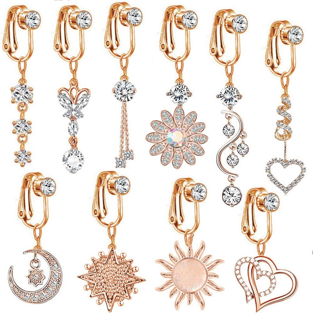 Anting Klip Palsu untuk Pusar, - Body Jewelry Cartilage Earrings ulasan dan harga