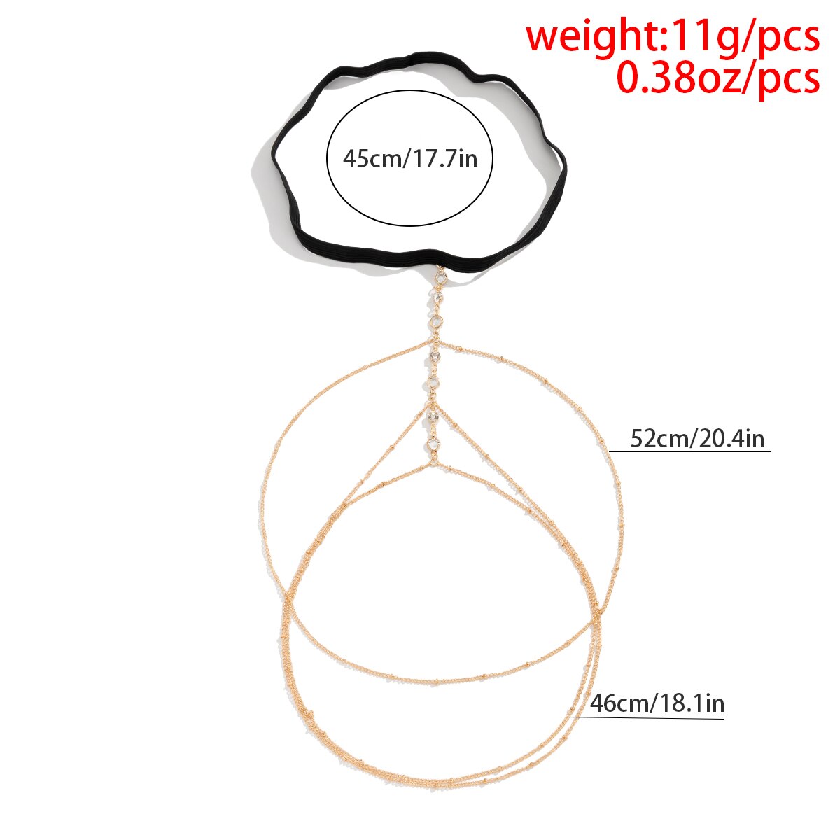 Boho pita elastis kristal kaki - Body Jewelry Leg Chain ulasan dan harga
