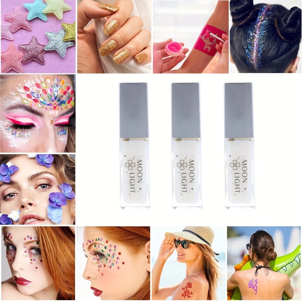 Lem Glitter Ramah Kulit 10ml P - Body Jewelry Glue ulasan dan harga