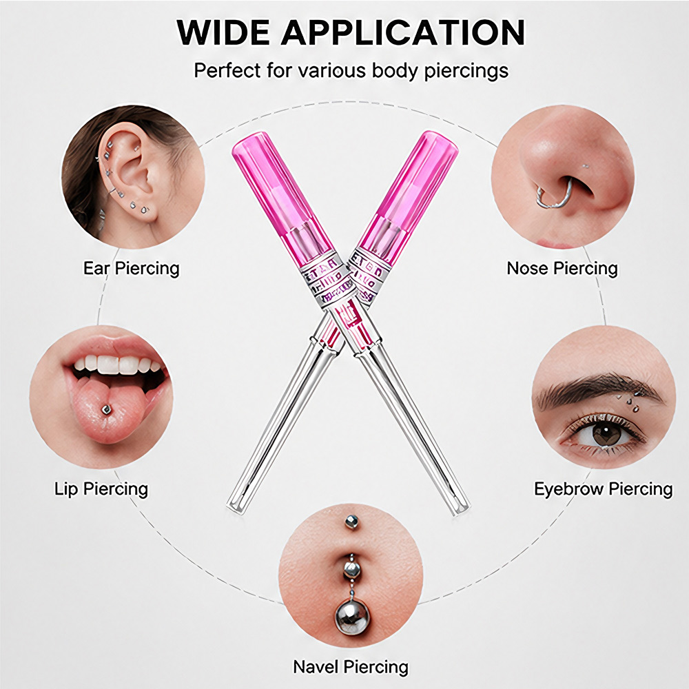 100/50/25/10/5pcs Jarum Tindik - Body Jewelry Tool ulasan dan harga