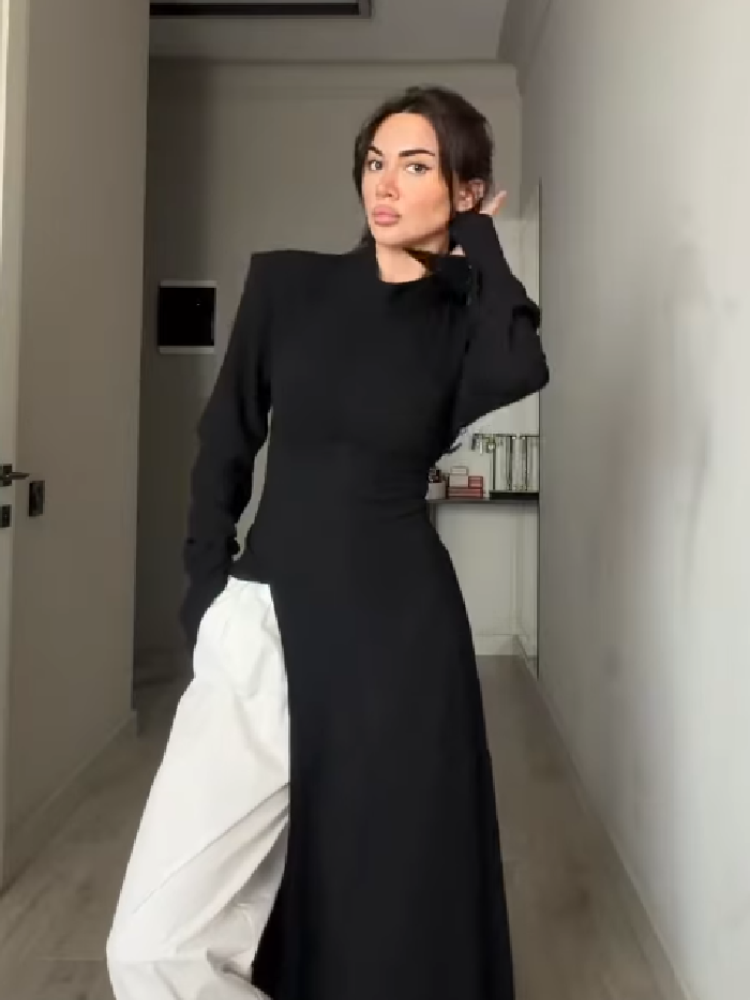 Gaun Maxi Wanita Elegan Berker - Body Jewelry Waist ulasan dan harga