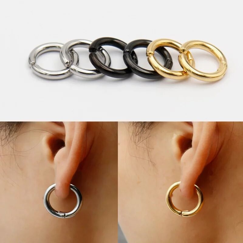 2/6 buah anting-anting Hoop Hu - Body Jewelry Cartilage Earrings ulasan dan harga