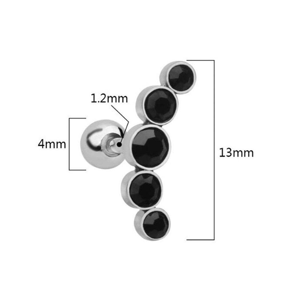 1Pcs Anting Tusuk Baja Tahan K - Body Jewelry Cartilage Earrings ulasan dan harga