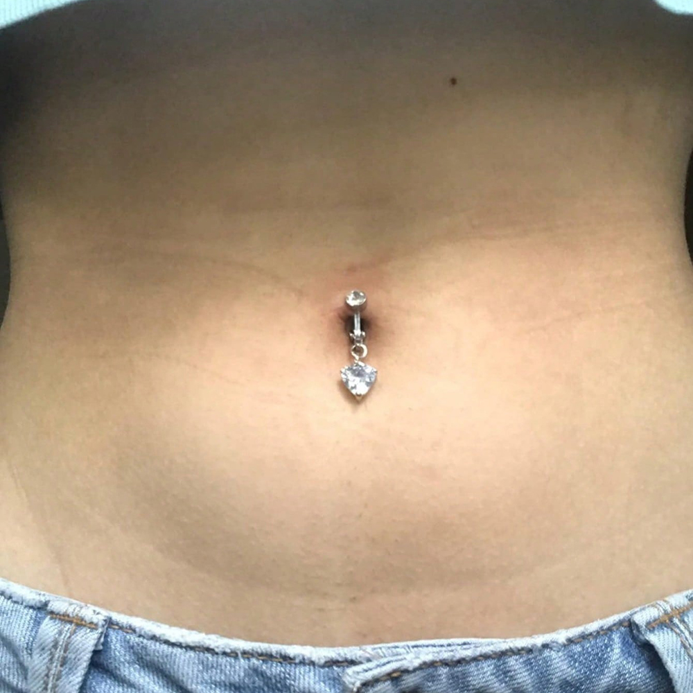 Cincin Pusar Palsu Berbentuk K - Body Jewelry Hoops ulasan dan harga