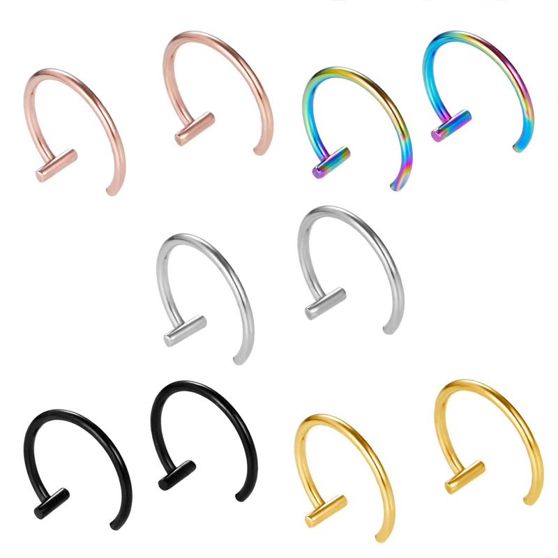 Anting-anting setengah lingkar - Body Jewelry Cartilage Earrings ulasan dan harga