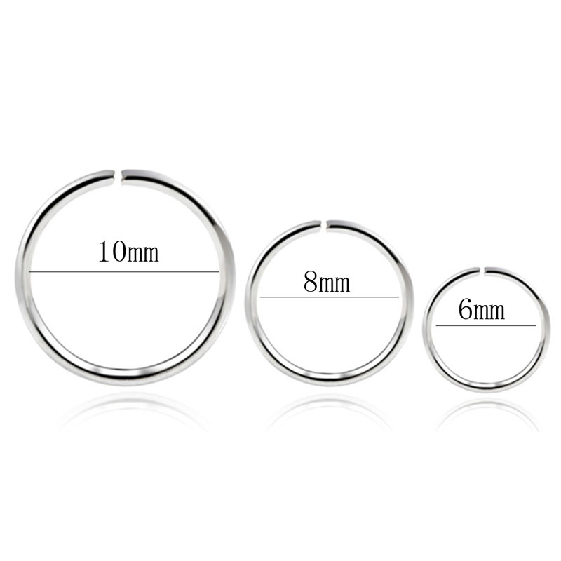 925 Perak Cincin Hidung Bibir  - Body Jewelry Cartilage Earrings ulasan dan harga