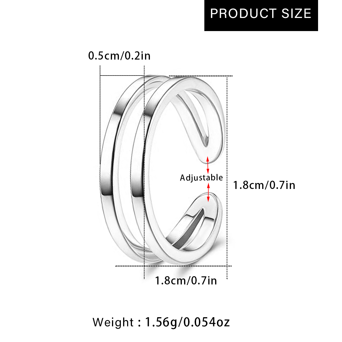 Cincin Jari Kaki Lapis Ganda y - Body Jewelry Hoops ulasan dan harga