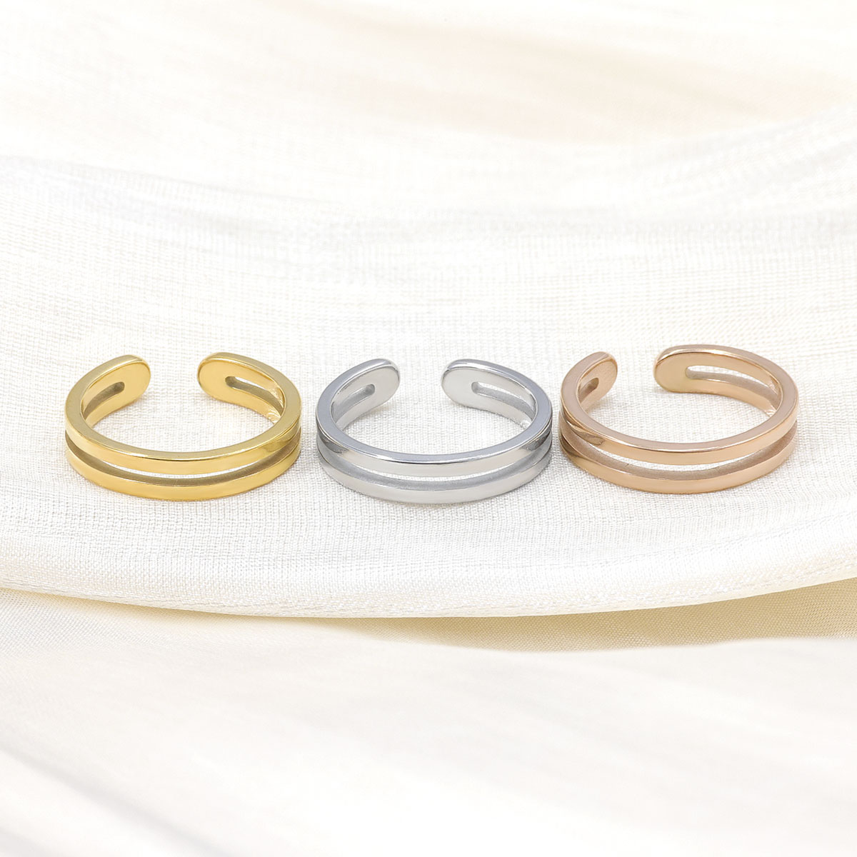 Cincin Jari Kaki Lapis Ganda y - Body Jewelry Hoops ulasan dan harga