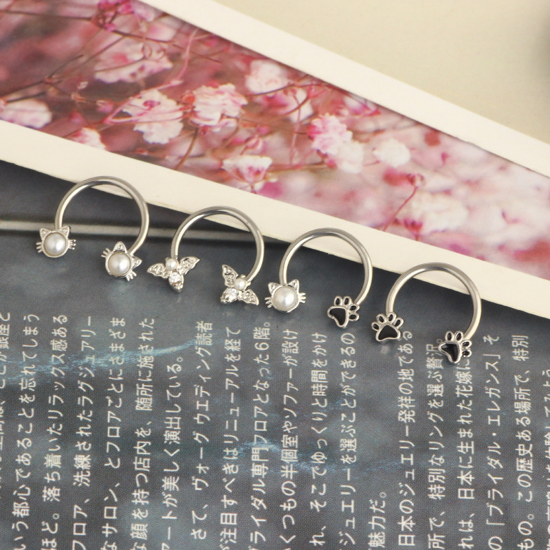Cincin Septum 16G, Perhiasan T - Body Jewelry Cartilage Earrings ulasan dan harga