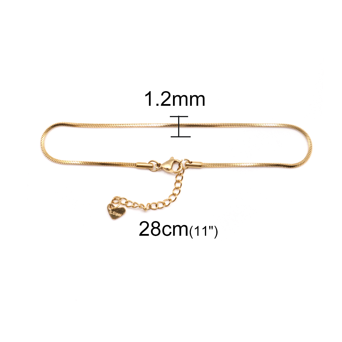 Mode 304 Gelang Kaki Baja Taha - Body Jewelry Leg Chain ulasan dan harga
