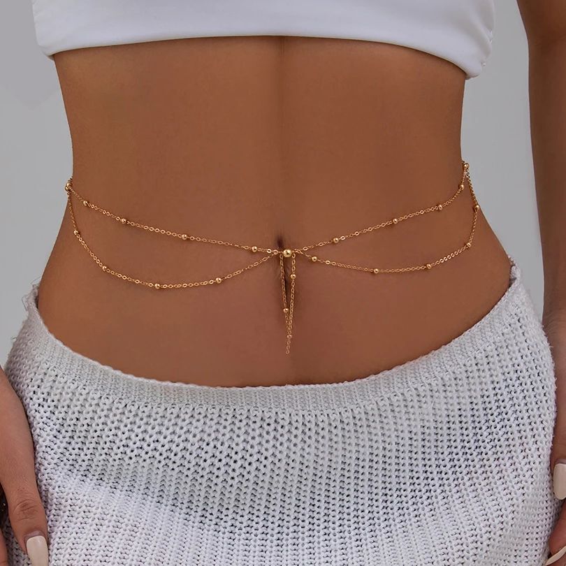 KunJoe Rantai Manik Tipis Warn - Body Jewelry Ends ulasan dan harga