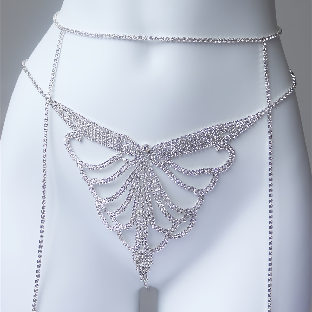 Rantai pinggang berkilau berli - Body Jewelry Leg Chain ulasan dan harga