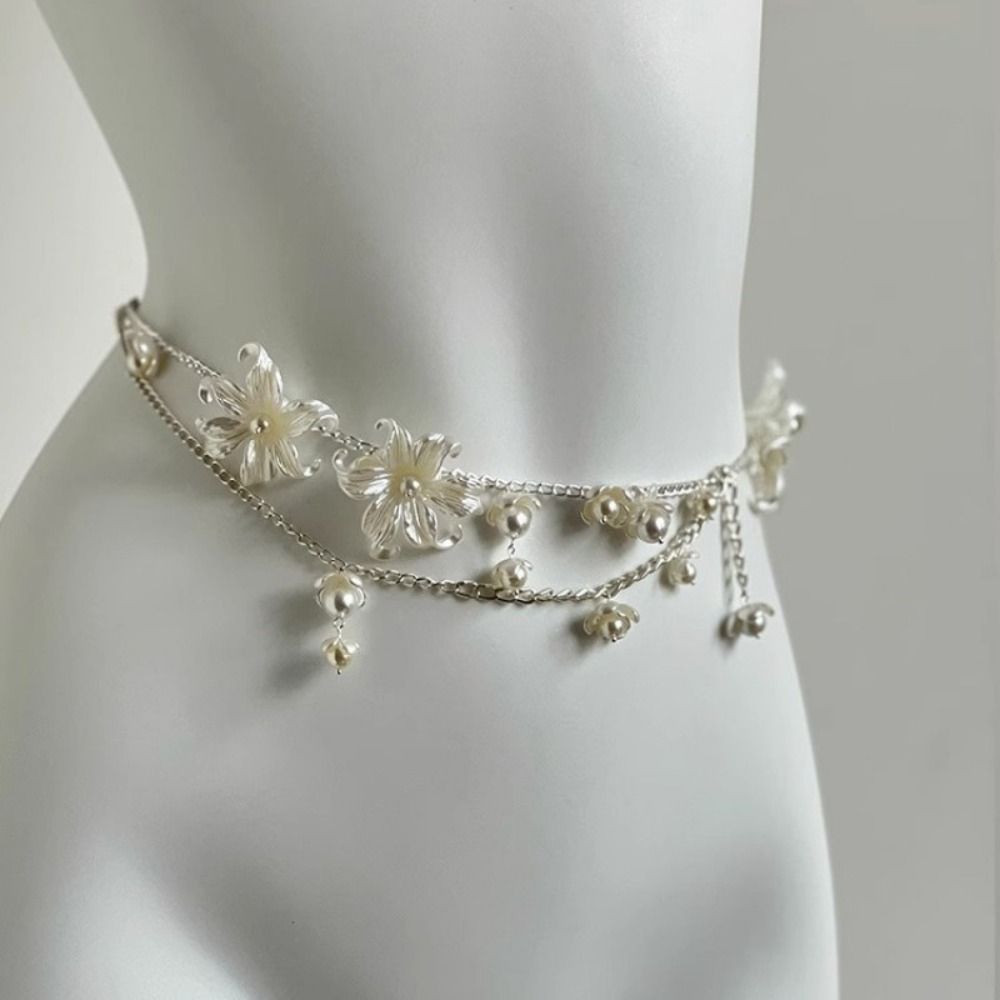 Rantai Pinggang Mutiara Elegan - Body Jewelry Waist ulasan dan harga
