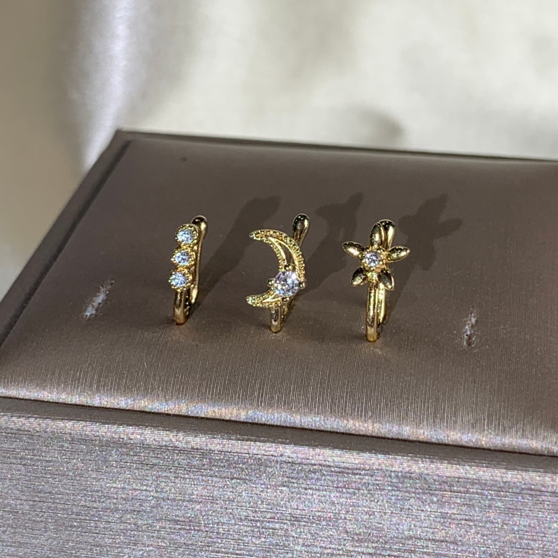 Set klip hidung retro 3 buah,  - Body Jewelry Hoops ulasan dan harga